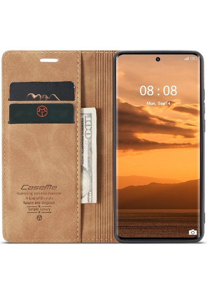 Realme 11 Pro 5g Için Flip Case Vintage Pu Deri Cüzdan Manyetik Kapatma (Yurt Dışından)