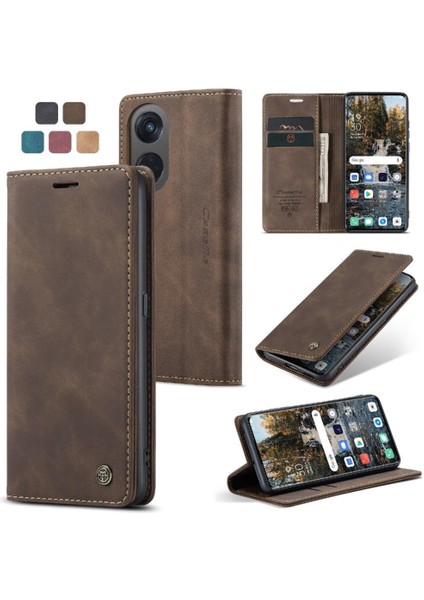 Oppo Oppo 8t 5g Manyetik Kapatma Darbeye Vaka Kart Yuvası Için Flip Case (Yurt Dışından)