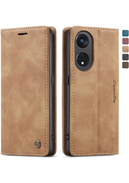 Oppo Oppo 8t 5g Manyetik Kapatma Darbeye Vaka Kart Yuvası Için Flip Case (Yurt Dışından)