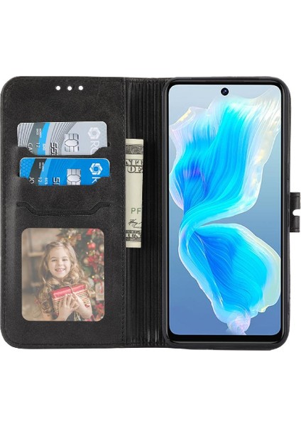 Google Piksel 8 Pro Kabartmalı Kickstand Manyetik Kapatma Için Cüzdan Kılıf (Yurt Dışından)