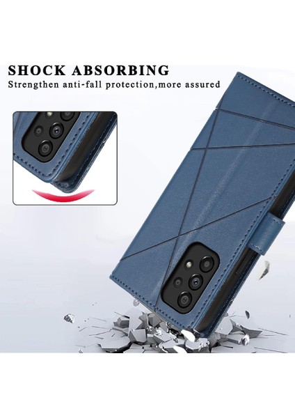 Samsung Galaxy A53 5g Kickstand Darbeye Üç Kart Yuvaları Için Flip Case (Yurt Dışından)