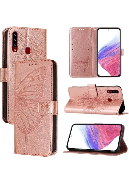 Samsung Galaxy A20S Kapak Kapak Manyetik Premium Deri Kabartma (Yurt Dışından) indirimleri
