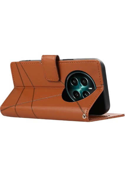 Realme 12 Artı Kickstand Üç Kart Yuvaları Darbeye Şok Için Flip Case (Yurt Dışından) indirimleri