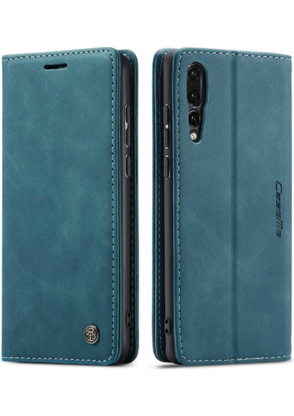 Huawei P20 Pro Için Flip Case Vintage Pu Deri Cüzdan Flip Folio Kitap (Yurt Dışından)