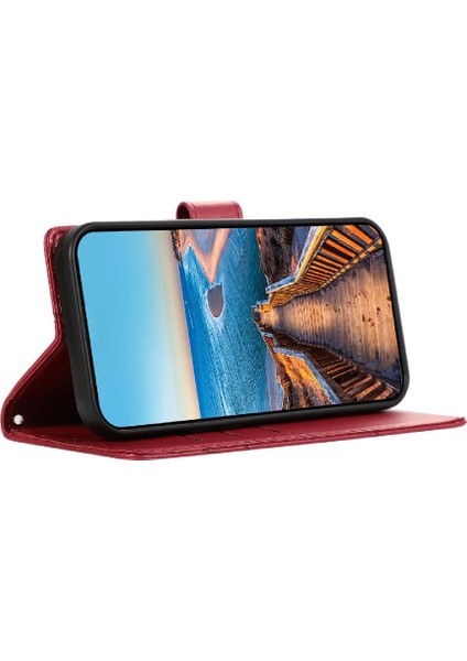 Iphone 11 Için Flip Case Şok Emici Üç Kart Yuvaları Kickstand (Yurt Dışından)