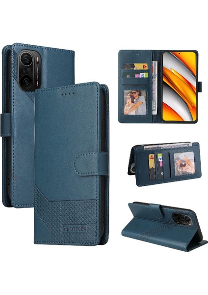 Xiaomi Poco F3 Kickstand Üç Kart Yuvaları Için Flip Case Darbeye 4 (Yurt Dışından)