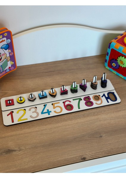 Bella Casa Kids Matematik Abaküs Toplama Oyunu, Eğitici Oyuncak, Montessori Eğitim Oyuncak, Motor Zeka Oyuncak, Matematik, Sayı