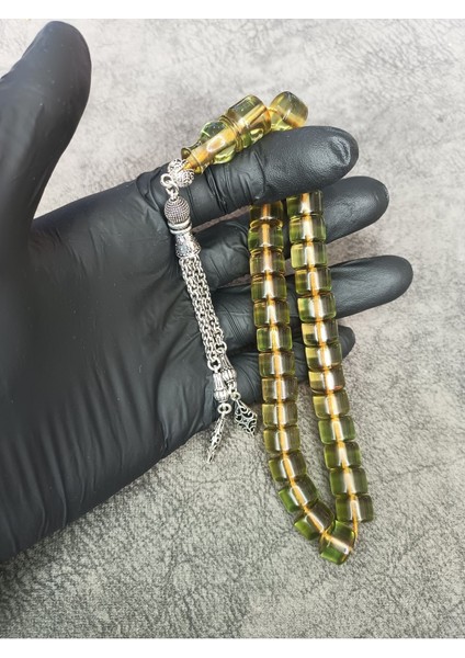 Eski Necef Bağa Sıkma Kehribar Tesbih