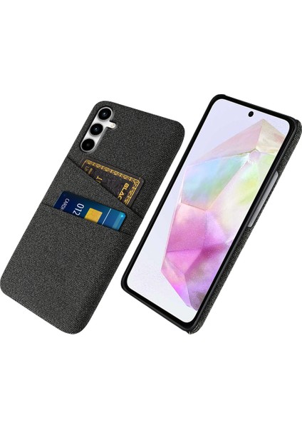 Samsung Galaxy A35 5g Çift Kart Yuvaları Pc + Kumaş Telefon Arka Kabuk (Yurt Dışından)