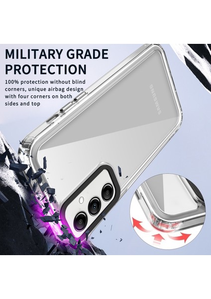 Samsung Galaxy A55 5g Telefon Kılıfı Hava Yastığı Köşe Pc+Tpu Şeffaf Kapak (Yurt Dışından)