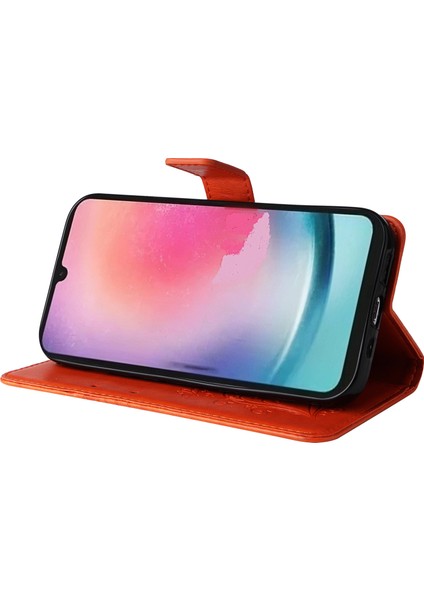 Samsung Galaxy A25 5g Kelebek Baskı Tpu+Pu Deri Kapak (Yurt Dışından)