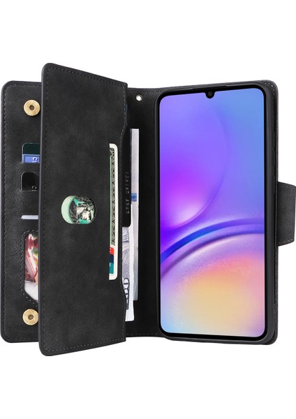 Samsung Galaxy A05 4g Deri Kılıf Cüzdan Fermuarlı Cep Telefonu Kapağı (Yurt Dışından) modelleri