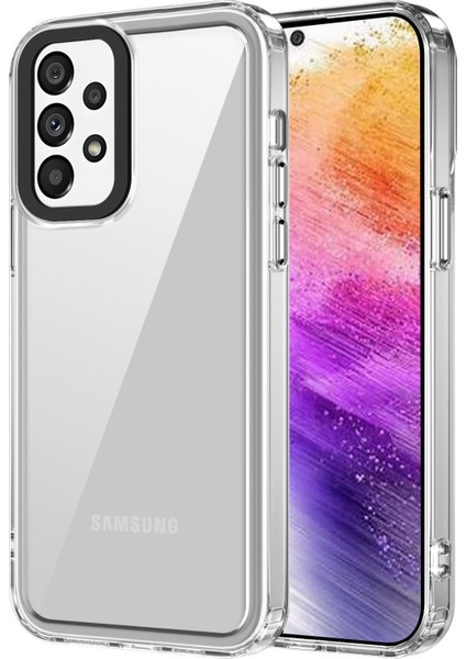 Samsung Galaxy A73 5g Pc+Tpu 2'si 1 Arada Kristal Netliğinde Telefon Kapağı (Yurt Dışından)