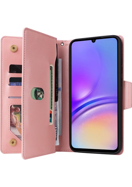 Samsung Galaxy A05 4g Deri Kılıf Cüzdan Fermuarlı Cep Telefonu Kapağı (Yurt Dışından) modelleri
