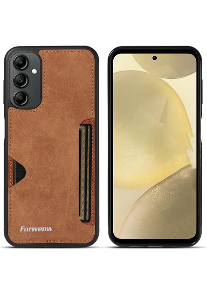 Samsung Galaxy S24 Plus Çizilmez Deri + Tpu Kart Tutucu Kapağı (Yurt Dışından)