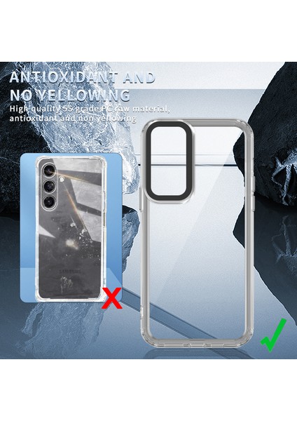Samsung Galaxy A15 5g Telefon Kılıfı Pc+Tpu Güçlendirilmiş Köşe Şeffaf Arka Kapak (Yurt Dışından)