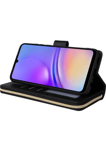 Samsung Galaxy A05 4g Kart Yuvaları Fermuar Cüzdan Deri Telefon Kapağı (Yurt Dışından)