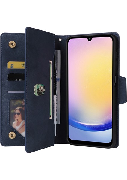 Samsung Galaxy A25 5g Perçin Dekor Deri Cep Telefonu Kapağı (Yurt Dışından) modelleri
