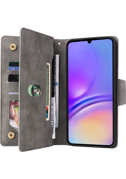 Samsung Galaxy A05 4g Deri Kılıf Cüzdan Fermuarlı Cep Telefonu Kapağı (Yurt Dışından) modelleri