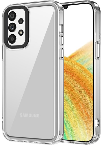 Samsung Galaxy A33 5g Darbeye Dayanıklı Kılıf Pc + Tpu Şeffaf Telefon Kapağı (Yurt Dışından)
