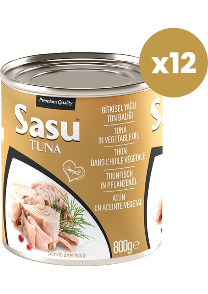 Klasik Ton Balığı 12X800G Bütün Dilim