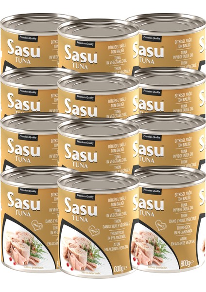 Klasik Ton Balığı 12X800G Bütün Dilim