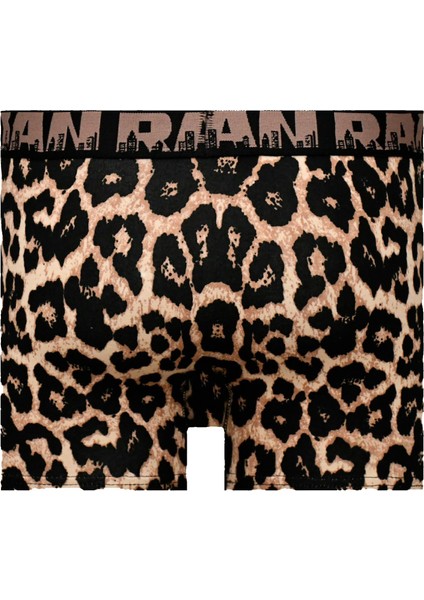 Munivy Juan Raul Leopar Desenli Renkli Rahat Erkek Boxer