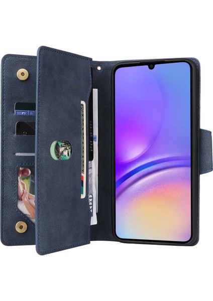 Samsung Galaxy A05 4g Deri Kılıf Cüzdan Fermuarlı Cep Telefonu Kapağı (Yurt Dışından) modelleri