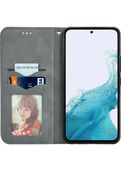 Samsung Galaxy A55 5g Kart Yuvaları Için Cilt Dokunuşlu Deri Çevirmeli Telefon Kapağı (Yurt Dışından) fiyatları
