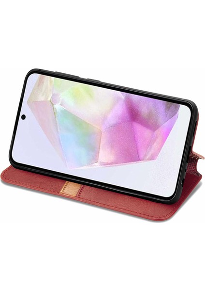 Samsung Galaxy A35 5g Manyetik Kapanış Deri Telefon Cüzdan Kılıfı (Yurt Dışından) modelleri