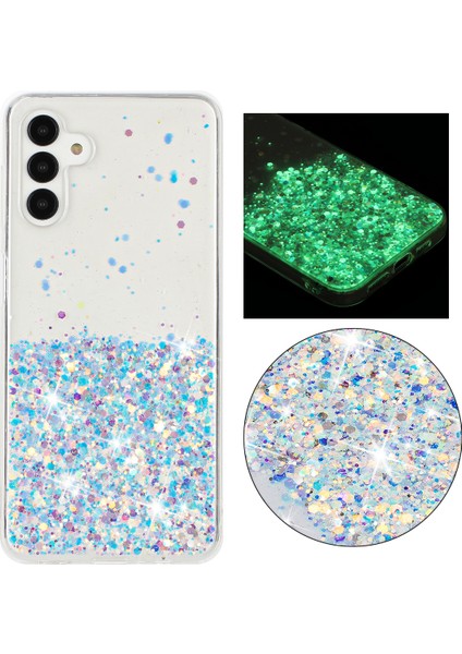 Samsung Galaxy A35 5g Karanlıkta Parlayan Telefon Kılıfı Epoksi Tpu Glitter Sparkle Kapak (Yurt Dışından)