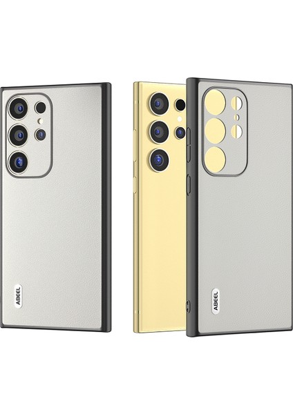 Samsung Galaxy S24 Ultra Darbeye Dayanıklı Hakiki Inek Derisi Şık Kılıf (Yurt Dışından)