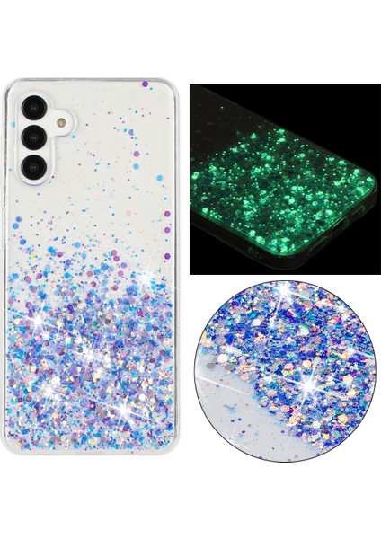 Samsung Galaxy A35 5g Karanlıkta Parlayan Telefon Kılıfı Epoksi Tpu Glitter Sparkle Kapak (Yurt Dışından)