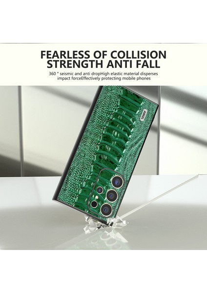 Samsung Galaxy S24 Ultra Timsah Dokulu Hakiki Inek Derisi+Pc+Tpu Kapak (Yurt Dışından) modelleri