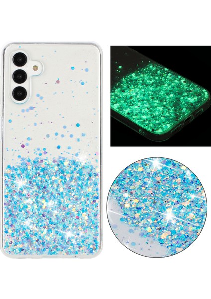 Samsung Galaxy A35 5g Karanlıkta Parlayan Telefon Kılıfı Epoksi Tpu Glitter Sparkle Kapak (Yurt Dışından)