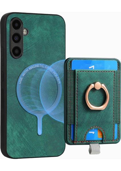 Samsung Galaxy M15 5g Manyetik Retro Ayrılabilir Kart Tutucu Telefon Kabuğu (Yurt Dışından) indirimleri