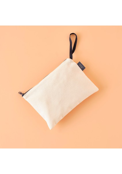 Basic Fermuarlı Organizer Çanta Kahverengi (18X24 Cm)