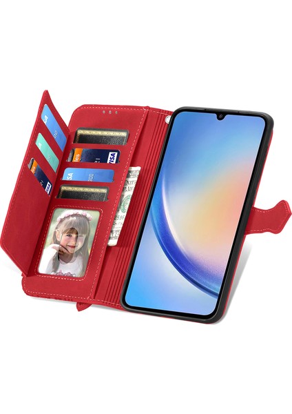 Samsung Galaxy A55 5g Deri Cüzdan Telefon Kılıfı (Yurt Dışından) fiyatları