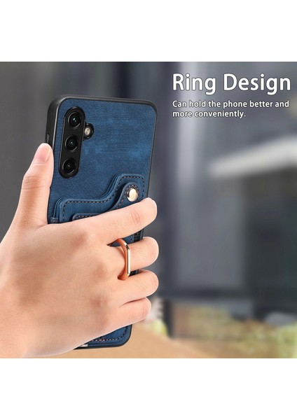 Samsung Galaxy A34 5g Rfıd Engelleme Kart Yuvaları Retro Deri + Tpu Telefon Kapağı (Yurt Dışından) indirimleri