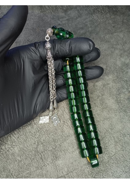 Eski Necef Bağa Sıkma Kehribar Tesbih