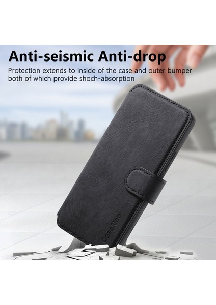 Samsung Galaxy A15 4g / 5g Retro Deri Stand Rfıd Engelleme Çıkarılabilir Telefon Kapağı (Yurt Dışından) fırsatları