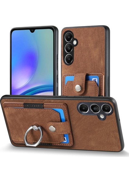 Samsung Galaxy A13 5g / A04S 4g Kart Yuvası Kılıfı Kickstand Tpu + Pu Deri Telefon Kabuğu (Yurt Dışından)