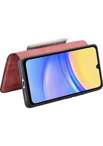 Samsung Galaxy A15 4g / 5g Retro Deri Stand Rfıd Engelleme Çıkarılabilir Telefon Kapağı (Yurt Dışından) indirimleri