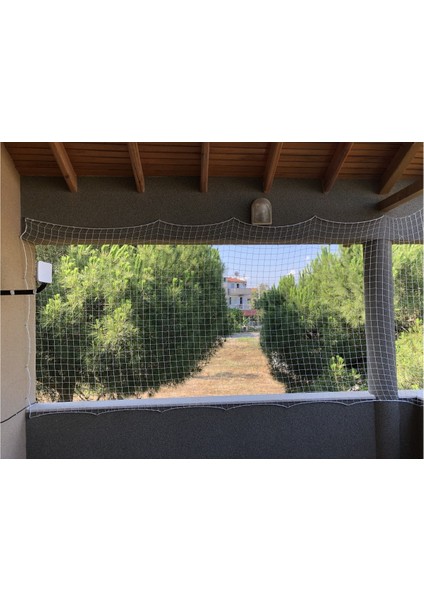 Balkon Filesi Ağı - Kedi Filesi - Kuş Filesi - Çocuk Filesi - 220CM - En - Beyaz - Sınırsız Ölçü