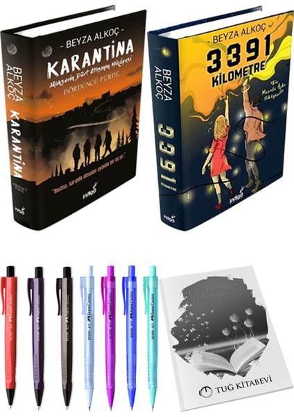 Karantina 4 - 3391 Kilometre - Beyza Alkoç + Kalem + Not Defteri