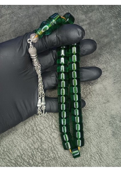 Eski Necef Bağa Sıkma Kehribar Tesbih