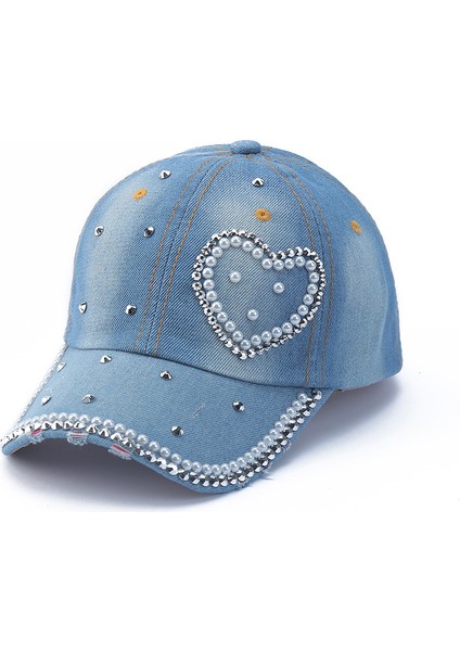 Alfabe Şapka Nokta Elmas Kap Denim Beyzbol Şapkası (Yurt Dışından)