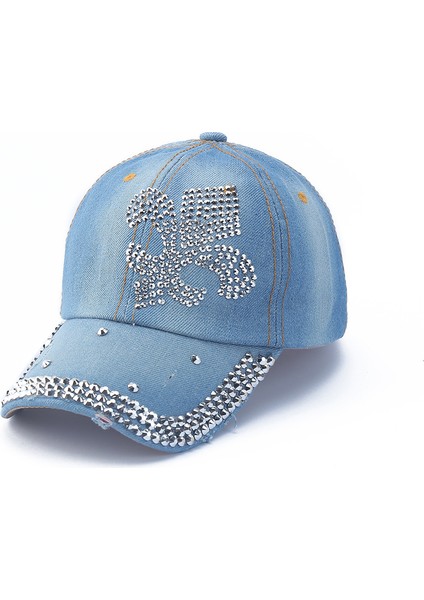 Alfabe Şapka Nokta Elmas Kap Denim Beyzbol Şapkası (Yurt Dışından)