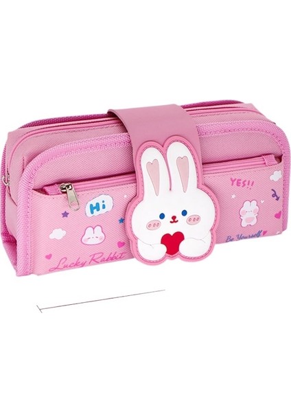 Karikatür Çıkarılabilir Kalem Çantası Erkek ve Kadın Kanvas Kırtasiye Çantası (Yurt Dışından)