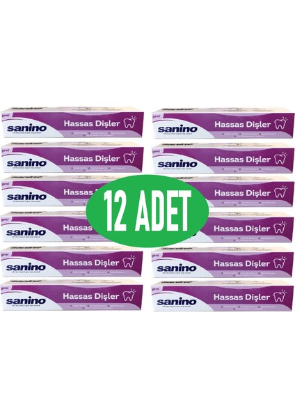 12 Li Aile Avantaj Paketi Hassas Dişler Diş Macunu